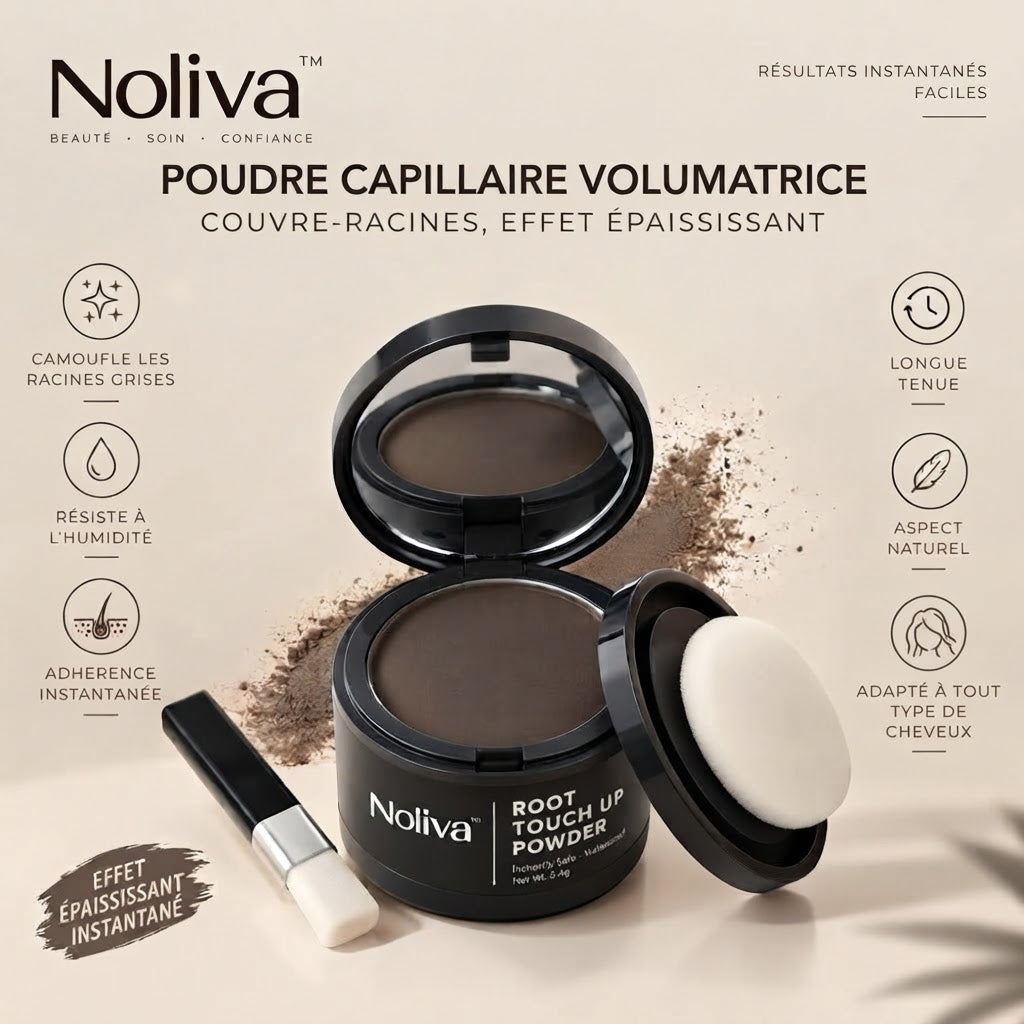 Noliva – Fibre Capillaire Effet Cheveux Denses & Anti-Zones Clairsemées
