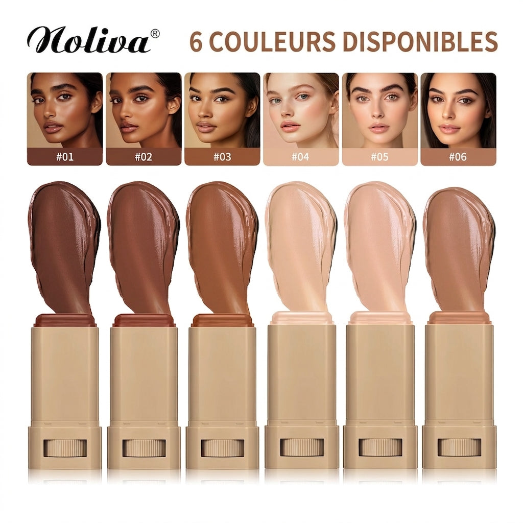 Noliva – Fond de Teint Stick Unifiant & Fini Naturel